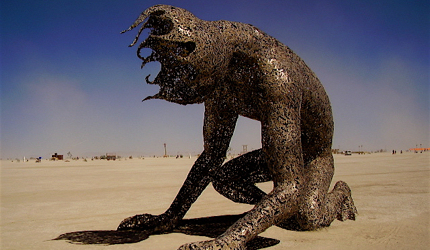There's a strange expanse of mutated art at Burning Man